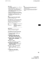 Предварительный просмотр 105 страницы Sony CDX-M730 Operating Instruction