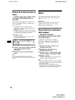 Предварительный просмотр 106 страницы Sony CDX-M730 Operating Instruction