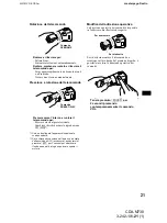 Предварительный просмотр 113 страницы Sony CDX-M730 Operating Instruction