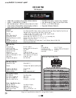 Sony CDX-M750 - Fm/am Compact Disc Player Product Manual preview