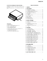 Предварительный просмотр 3 страницы Sony CDX-M770 - Fm/am Compact Disc Player Service Manual