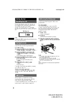 Предварительный просмотр 4 страницы Sony CDX-M7810 - Fm/am Compact Disc Player Operating Instructions Manual