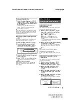 Предварительный просмотр 9 страницы Sony CDX-M7810 - Fm/am Compact Disc Player Operating Instructions Manual