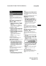 Предварительный просмотр 27 страницы Sony CDX-M7810 - Fm/am Compact Disc Player Operating Instructions Manual