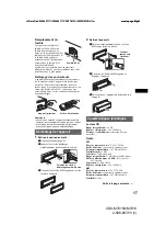 Предварительный просмотр 35 страницы Sony CDX-M7810 - Fm/am Compact Disc Player Operating Instructions Manual