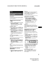 Предварительный просмотр 47 страницы Sony CDX-M7810 - Fm/am Compact Disc Player Operating Instructions Manual