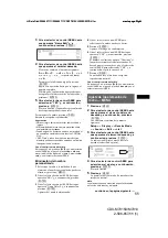 Предварительный просмотр 49 страницы Sony CDX-M7810 - Fm/am Compact Disc Player Operating Instructions Manual