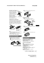 Предварительный просмотр 55 страницы Sony CDX-M7810 - Fm/am Compact Disc Player Operating Instructions Manual