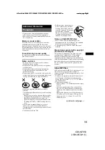 Preview for 15 page of Sony CDX-M7850 Operating Instructions Manual