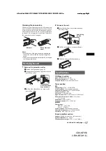 Preview for 17 page of Sony CDX-M7850 Operating Instructions Manual