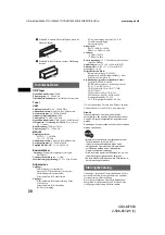 Preview for 40 page of Sony CDX-M7850 Operating Instructions Manual