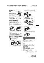 Preview for 61 page of Sony CDX-M7850 Operating Instructions Manual