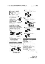 Preview for 105 page of Sony CDX-M7850 Operating Instructions Manual