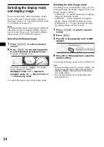 Предварительный просмотр 24 страницы Sony CDX-M800 Operating Instructions Manual