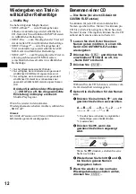 Предварительный просмотр 42 страницы Sony CDX-M800 Operating Instructions Manual