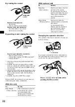 Предварительный просмотр 22 страницы Sony CDX-M850MP  (XT-XM1) Operating Instruction