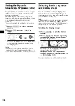 Предварительный просмотр 26 страницы Sony CDX-M850MP  (XT-XM1) Operating Instruction