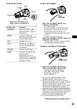 Предварительный просмотр 57 страницы Sony CDX-M8800 - Fm/am Compact Disc Player Operating Instructions Manual