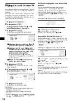 Предварительный просмотр 104 страницы Sony CDX-M8800 - Fm/am Compact Disc Player Operating Instructions Manual