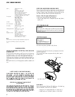 Preview for 2 page of Sony CDX-M8800 - Fm/am Compact Disc Player Service Manual