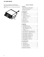 Preview for 4 page of Sony CDX-M8800 - Fm/am Compact Disc Player Service Manual