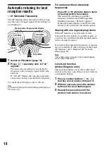 Предварительный просмотр 18 страницы Sony CDX-M8880 Operating Instructions Manual