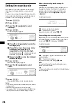 Предварительный просмотр 28 страницы Sony CDX-M8880 Operating Instructions Manual