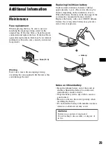 Предварительный просмотр 29 страницы Sony CDX-M8880 Operating Instructions Manual