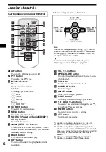 Предварительный просмотр 6 страницы Sony CDX-M9900 Operating Instructions  (primary manual) Operating Instructions Manual