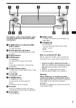 Предварительный просмотр 7 страницы Sony CDX-M9900 Operating Instructions  (primary manual) Operating Instructions Manual