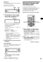 Предварительный просмотр 13 страницы Sony CDX-M9900 Operating Instructions  (primary manual) Operating Instructions Manual