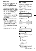 Предварительный просмотр 17 страницы Sony CDX-M9900 Operating Instructions  (primary manual) Operating Instructions Manual