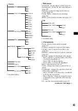 Предварительный просмотр 43 страницы Sony CDX-M9900 Operating Instructions  (primary manual) Operating Instructions Manual