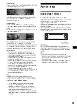 Предварительный просмотр 231 страницы Sony CDX-M9900 Operating Instructions  (primary manual) Operating Instructions Manual