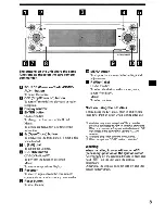 Предварительный просмотр 5 страницы Sony CDX-M9905X Operating Instructions Manual