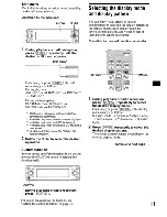 Предварительный просмотр 11 страницы Sony CDX-M9905X Operating Instructions Manual