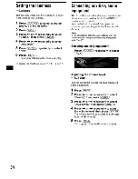 Предварительный просмотр 34 страницы Sony CDX-M9905X Operating Instructions Manual