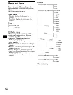 Предварительный просмотр 36 страницы Sony CDX-M9905X Operating Instructions Manual