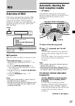 Предварительный просмотр 17 страницы Sony CDX-MP30 Operating Instruction