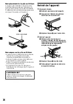 Предварительный просмотр 86 страницы Sony CDX-MP30 Operating Instruction