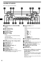 Preview for 4 page of Sony CDX-MP40 Installation/Connection Operating Instructions Manual