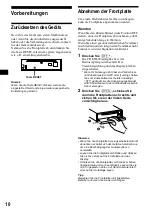 Предварительный просмотр 38 страницы Sony CDX-MP40 Installation/Connection Operating Instructions Manual