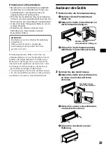 Preview for 57 page of Sony CDX-MP40 Installation/Connection Operating Instructions Manual