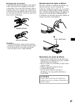 Предварительный просмотр 89 страницы Sony CDX-MP40 Installation/Connection Operating Instructions Manual