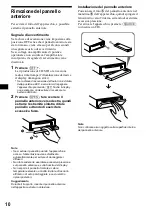 Preview for 104 page of Sony CDX-MP40 Installation/Connection Operating Instructions Manual