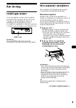 Preview for 135 page of Sony CDX-MP40 Installation/Connection Operating Instructions Manual