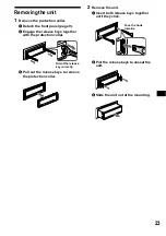 Preview for 23 page of Sony CDX-MP40  (XT-XM1) Operating Instructions Manual