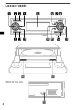 Preview for 4 page of Sony CDX-MP70 Installation/Connection Operating Instructions Manual