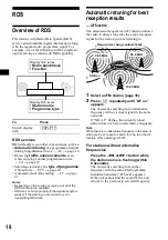 Preview for 18 page of Sony CDX-MP70 Installation/Connection Operating Instructions Manual