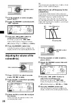 Предварительный просмотр 28 страницы Sony CDX-MP70 Installation/Connection Operating Instructions Manual